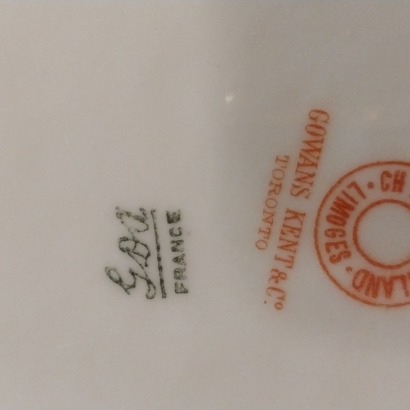 Limoges large porcelain plater - Picture 7 of 10